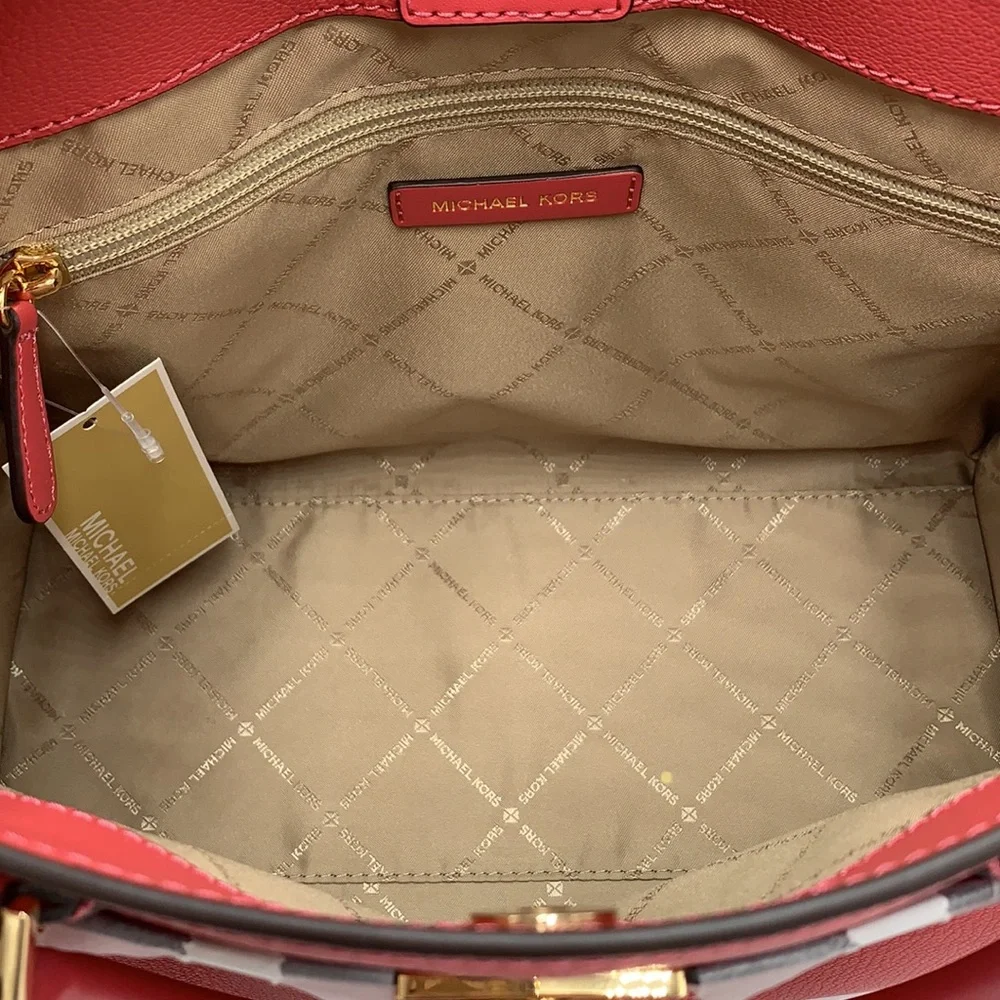 MICHAEL KORS HAMILTON MEDIUM SATCHEL   COLOR: LIGHT BERRY SHERBET  NWT - Picture 13 of 14